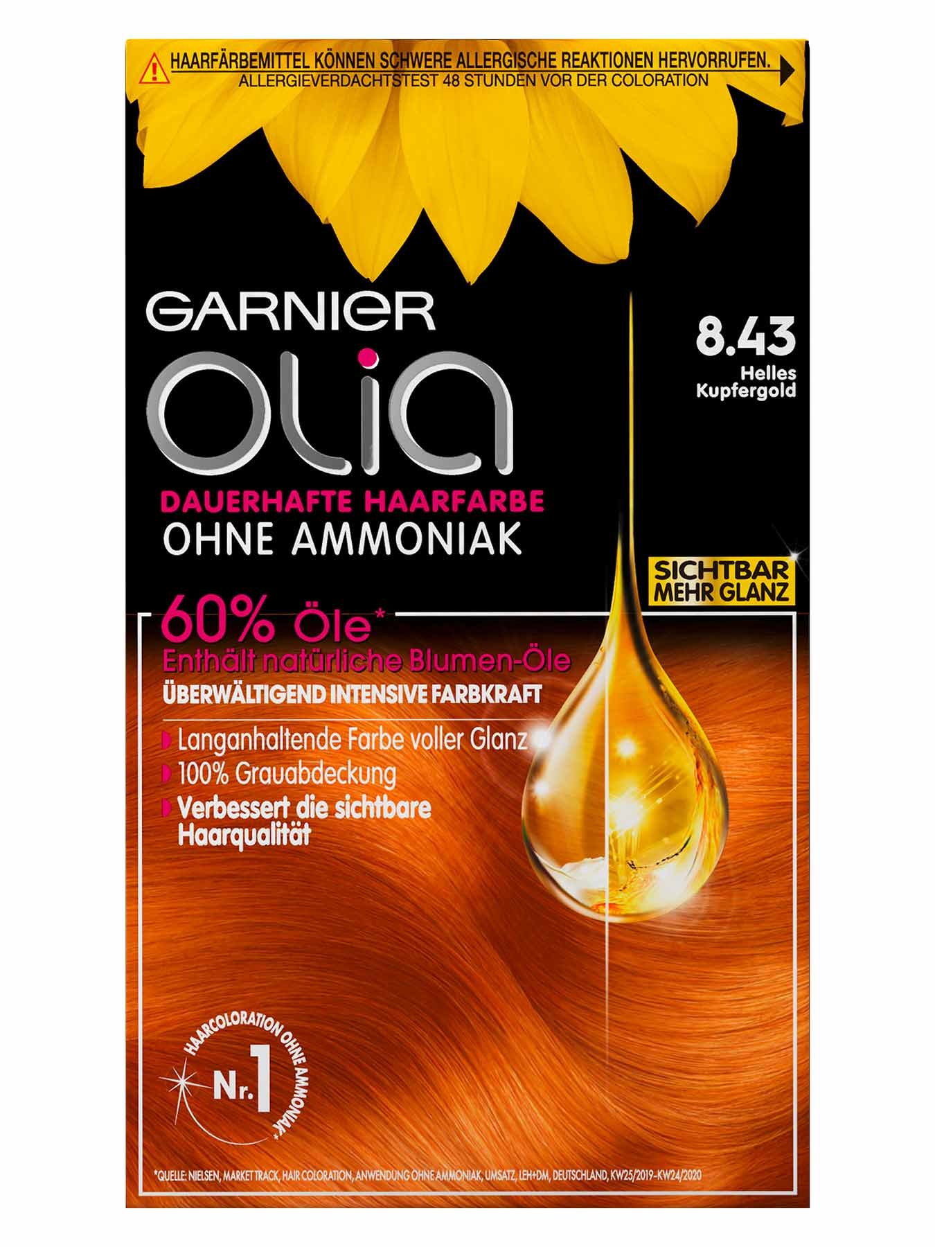 Olia 8.43 Helles Kupfergold Produktbild